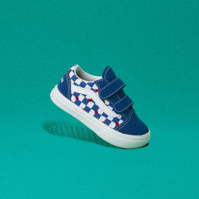 Vans Autism Awareness ComfyCush Old Skool V - Çocuk Spor Ayakkabı (Mavi)